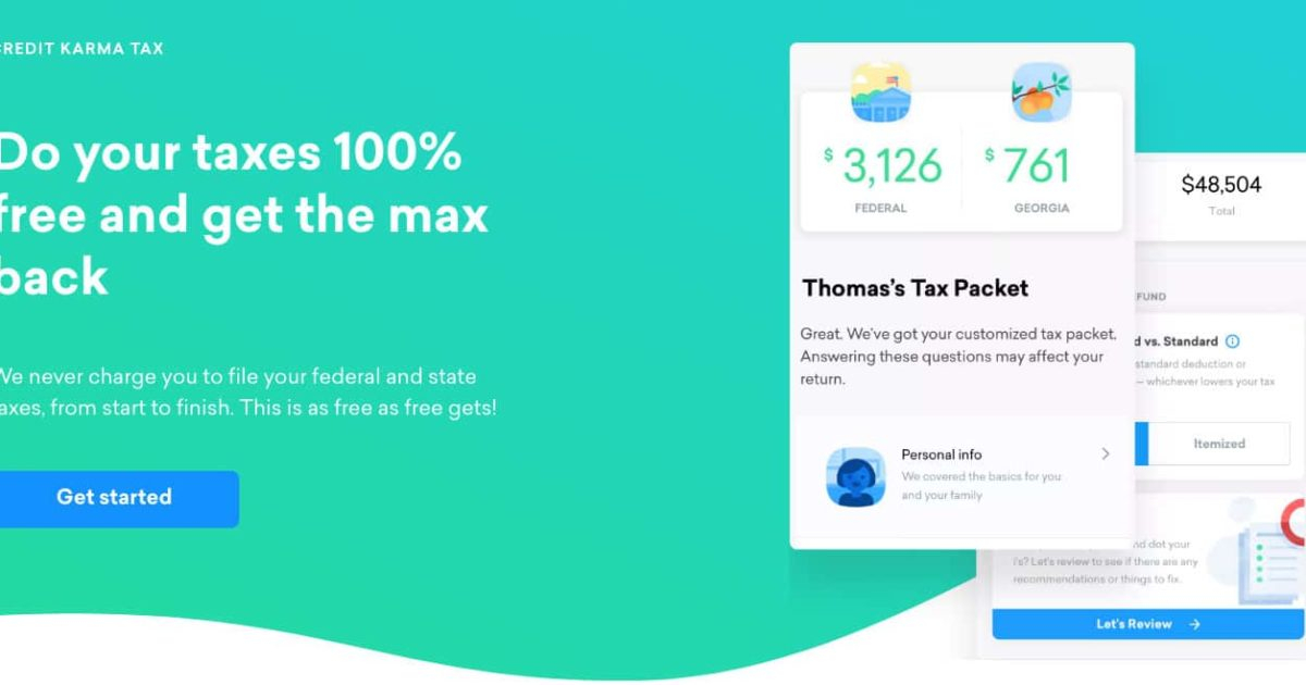 Credit Karma Tax Review Prepare File Your Taxes Online 100 Free