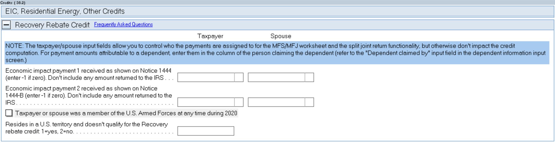 How To Enter Stimulus Payments And Figure The Reco Intuit