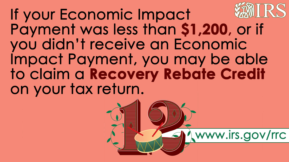 Irs Recovery Rebate Credit Timeline IRSAUS