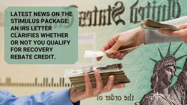 Latest News On The Stimulus Package An IRS Letter Clarifies Whether Or 