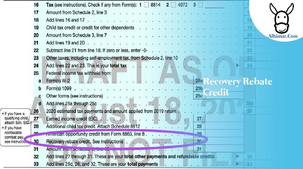 Recovery Rebate Credit Alhimar
