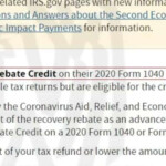 Recovery Rebate Credit Second Stimulus StimulusInfoClub