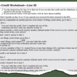 2022 Printable 2020 Recovery Rebate Credit Worksheet WRKSHTS