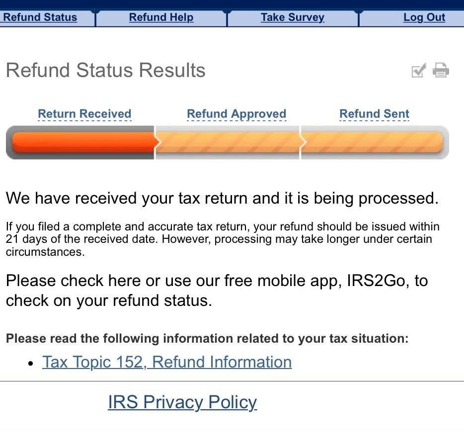 Did The Irs Get My Tax Return TaxesTalk