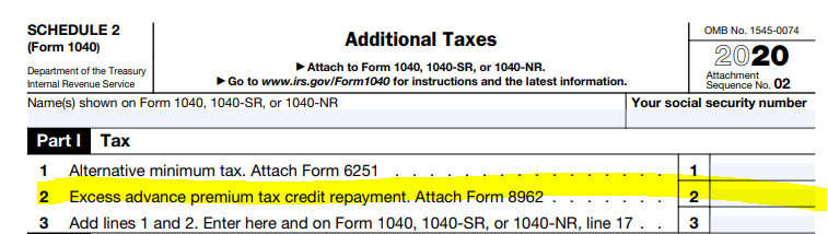 Do I Have To Repay The Excess Premium Tax Credit On The 2020 Return 