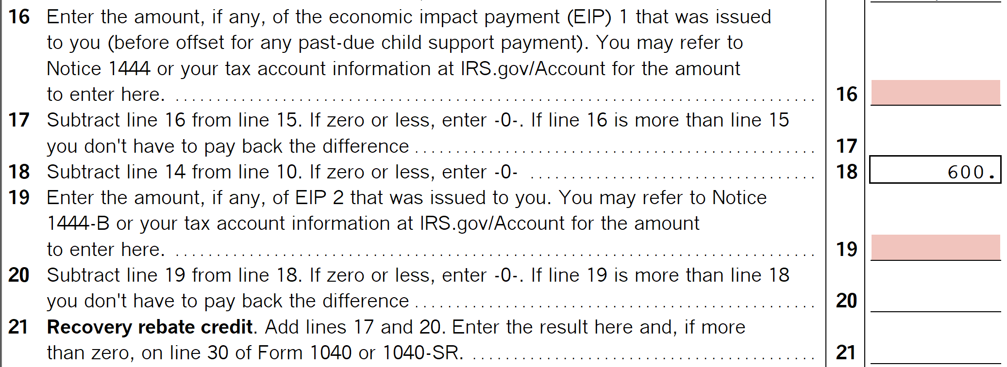 How To Enter Stimulus Payments And Figure The Reco Intuit 