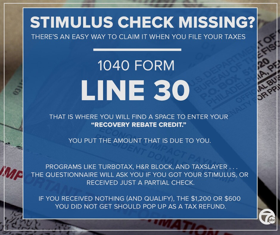 How To File For The Stimulus Check Rebate How To Get Your Missed 