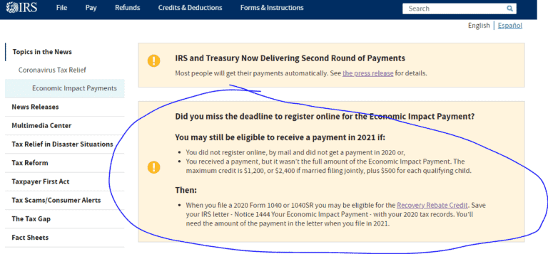 Missed Stimulus Check Deadline Don t Worry You Can Still Claim It As