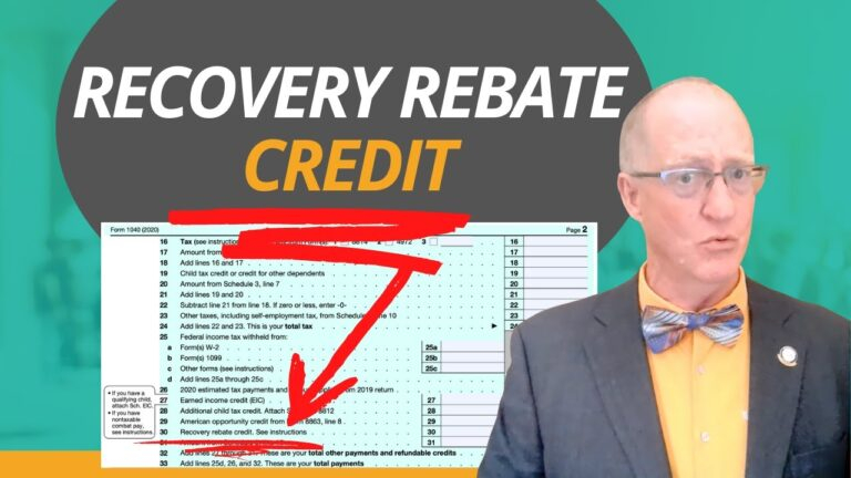 Recovery Rebate Credit Form 1040