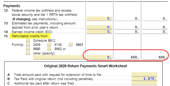 Recovery Rebate Credit Worksheet Turbotax Studying Worksheets