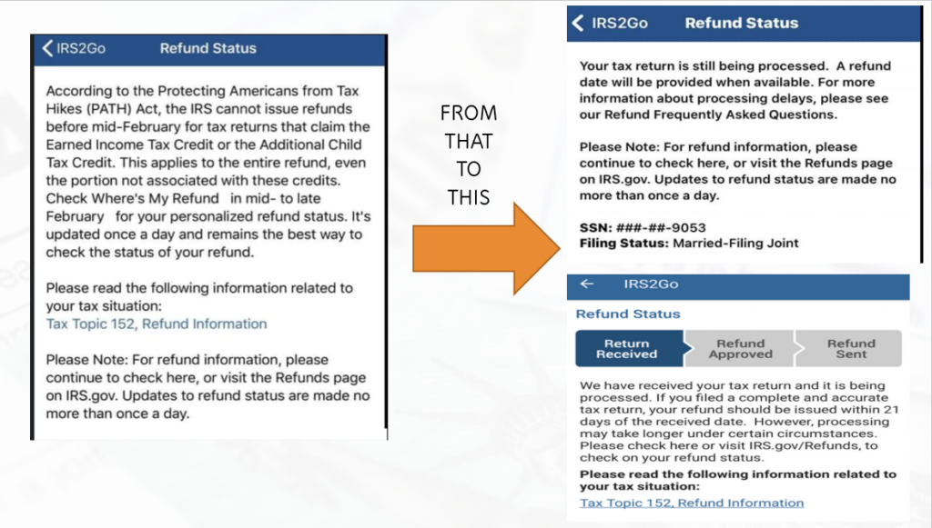 Refund Status Your Tax Return Is Still Being Processed And Refund 