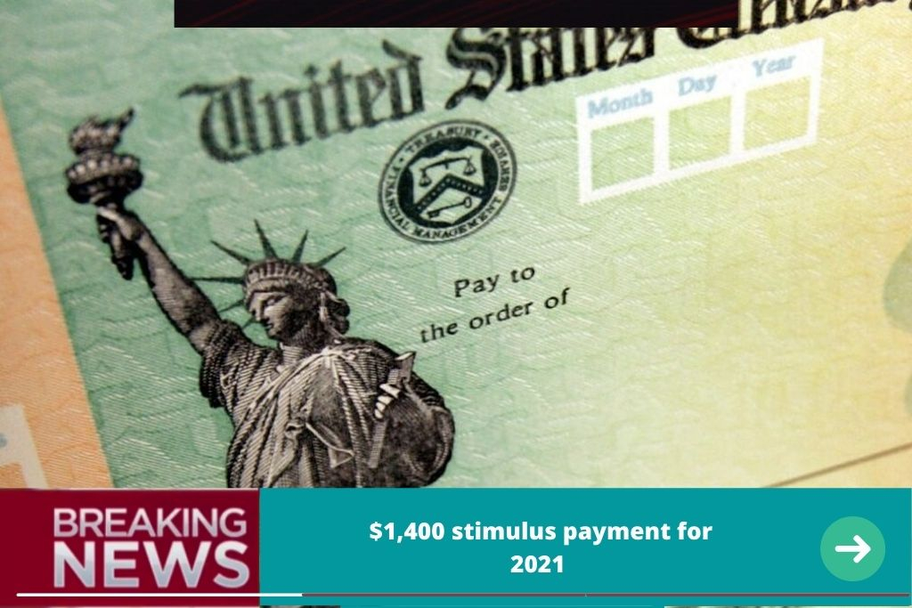 The 1 400 Stimulus Payment For 2021 Can Be Claimed For Persons Who 