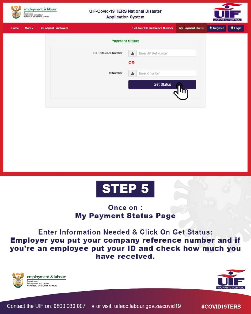 Uif Payment Status Check Step By Step How To Check Your Uif Ters 