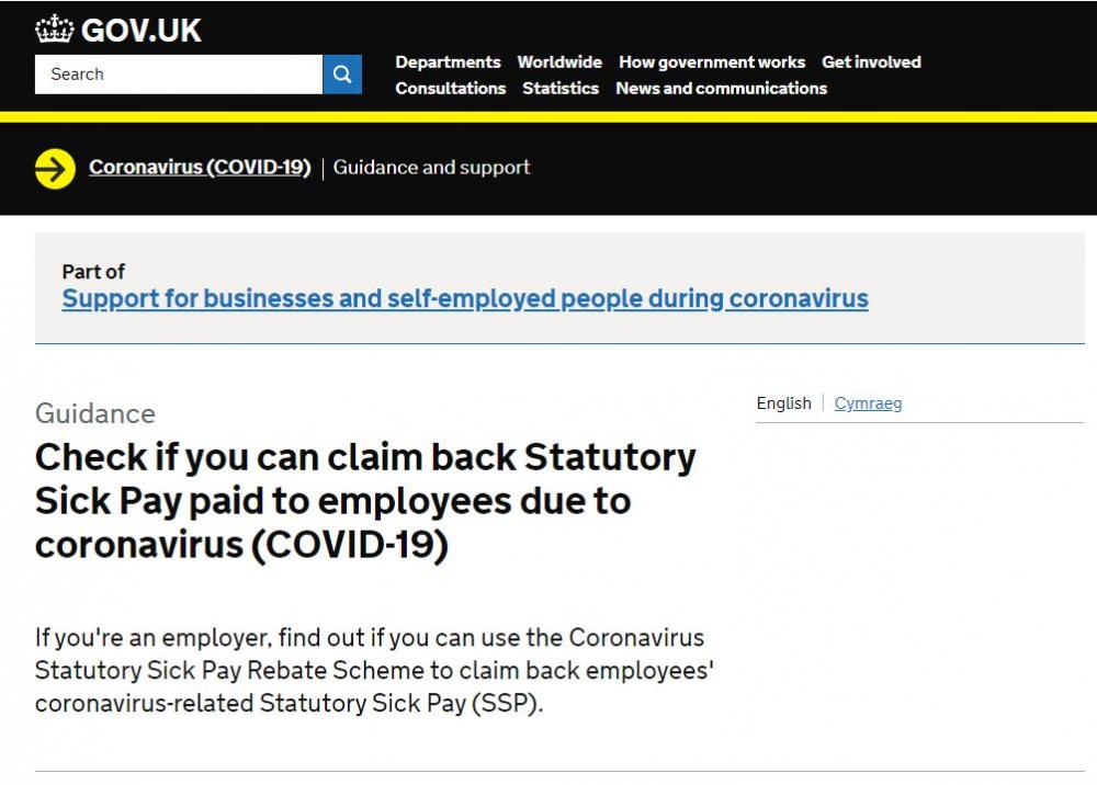 Coronavirus Statutory Sick Pay Rebate Scheme Portal Now Available NICVA