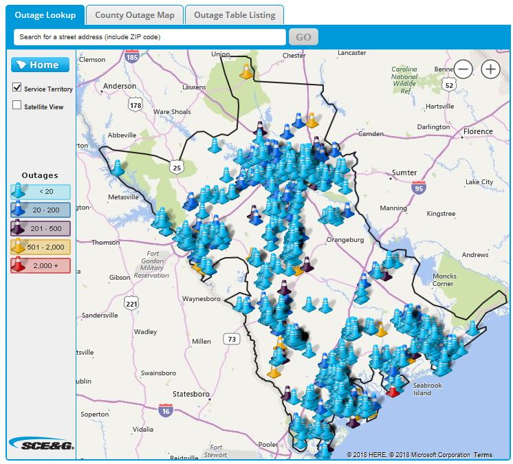 Dominion Outage Map Sc