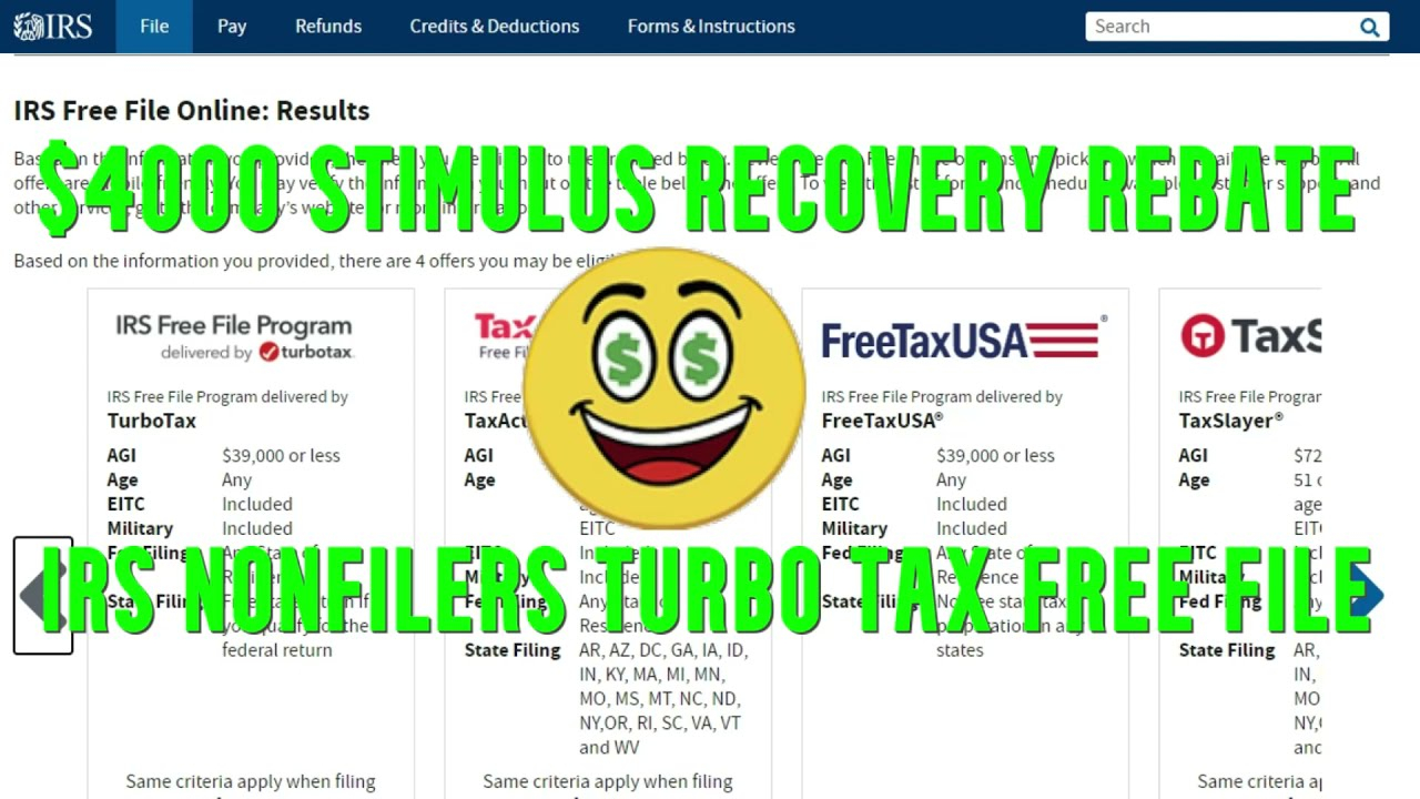 IRS 1040 Non Filers Stimulus Check Recovery Rebate Credit Walk Through