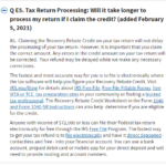 Is The Recovery Rebate Credit Causing Return Delay Page 2