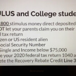 College Students Get Your Stimulus Money recovery Rebate Credit