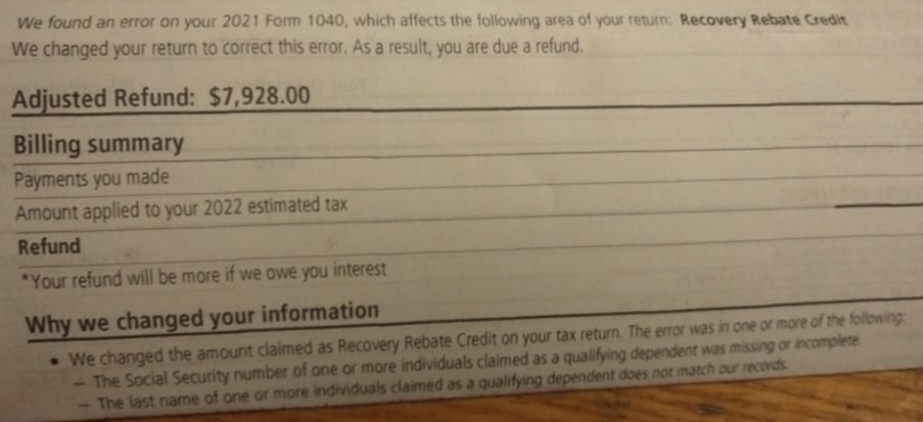 Why Did My Refund Go Down After The IRS Amended My Tax Return aving 